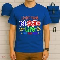 Livin That First Grade Life First Grade Rocks 1St Grade Gift T-Shirt thumb 6