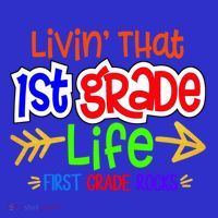 Livin That First Grade Life First Grade Rocks 1St Grade Gift Mousepad thumb 1