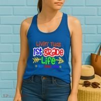 Livin That First Grade Life First Grade Rocks 1St Grade Gift Women's Tank Top thumb 2