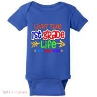 Livin That First Grade Life First Grade Rocks 1St Grade Gift Baby Bodysuit thumb 0
