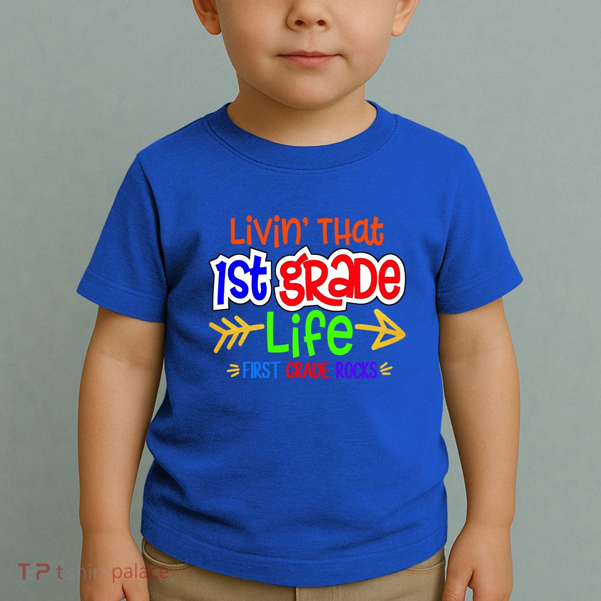 Livin That First Grade Life First Grade Rocks 1St Grade Gift Toddler T-Shirt