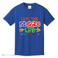 Livin That First Grade Life First Grade Rocks 1St Grade Gift Kids T-Shirt thumb 0