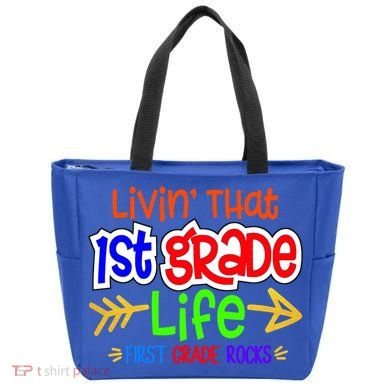 Livin That First Grade Life First Grade Rocks 1St Grade Gift Tote Bag