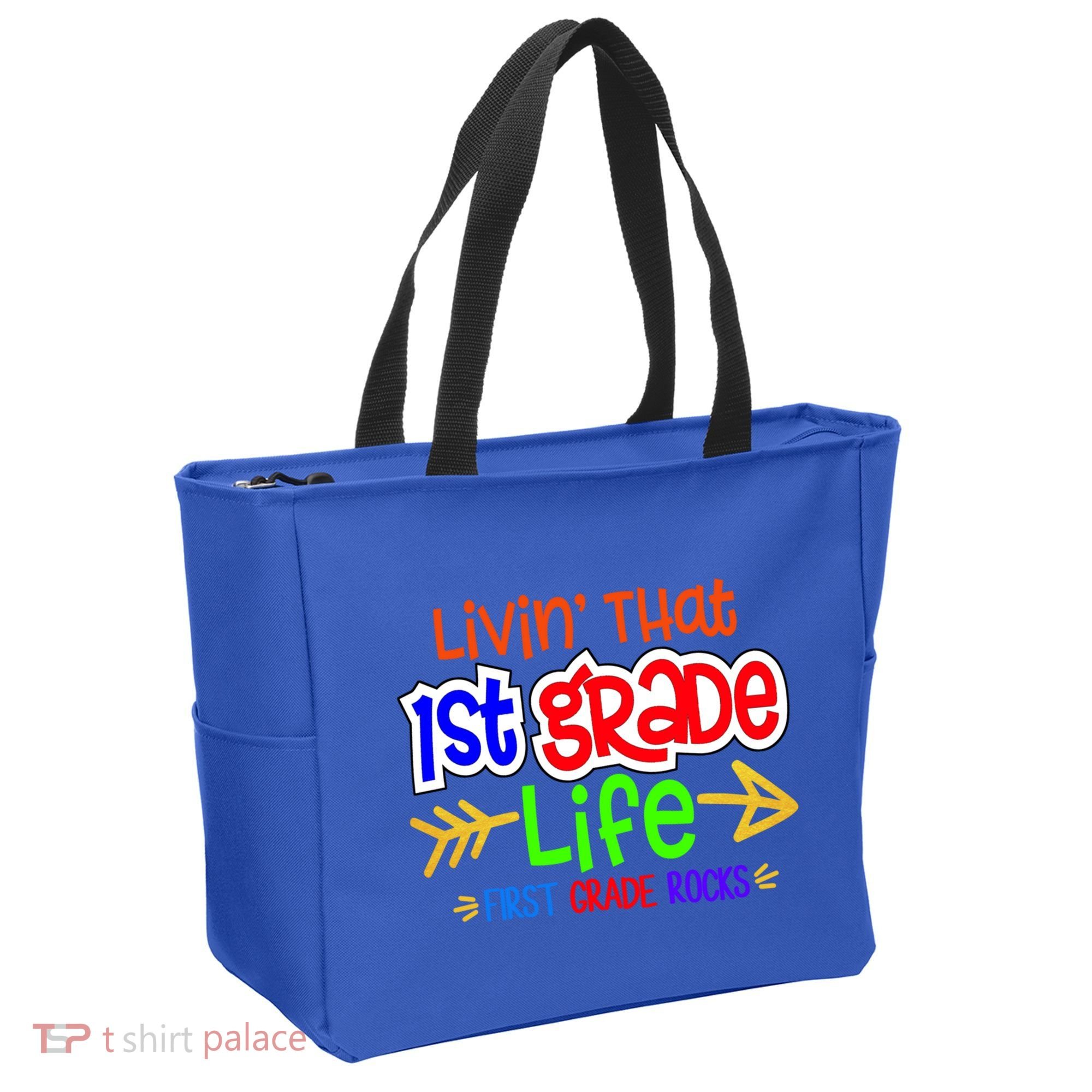 Livin That First Grade Life First Grade Rocks 1St Grade Gift Tote Bag
