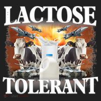 Lactose Tolerant Funny Trending Meme Women's Sweatshirt thumb 2