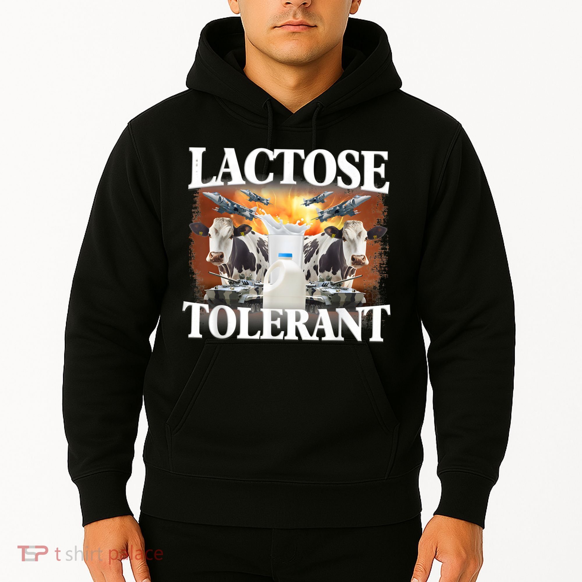 Lactose Tolerant Funny Trending Meme Hoodie