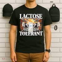 Lactose Tolerant Funny Trending Meme T-Shirt thumb 6