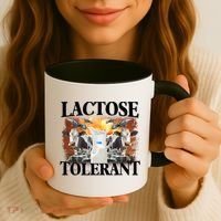 Lactose Tolerant Funny Trending Meme Coffee Mug thumb 3