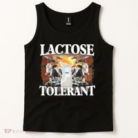 Lactose Tolerant Funny Trending Meme Tank Top thumb 2