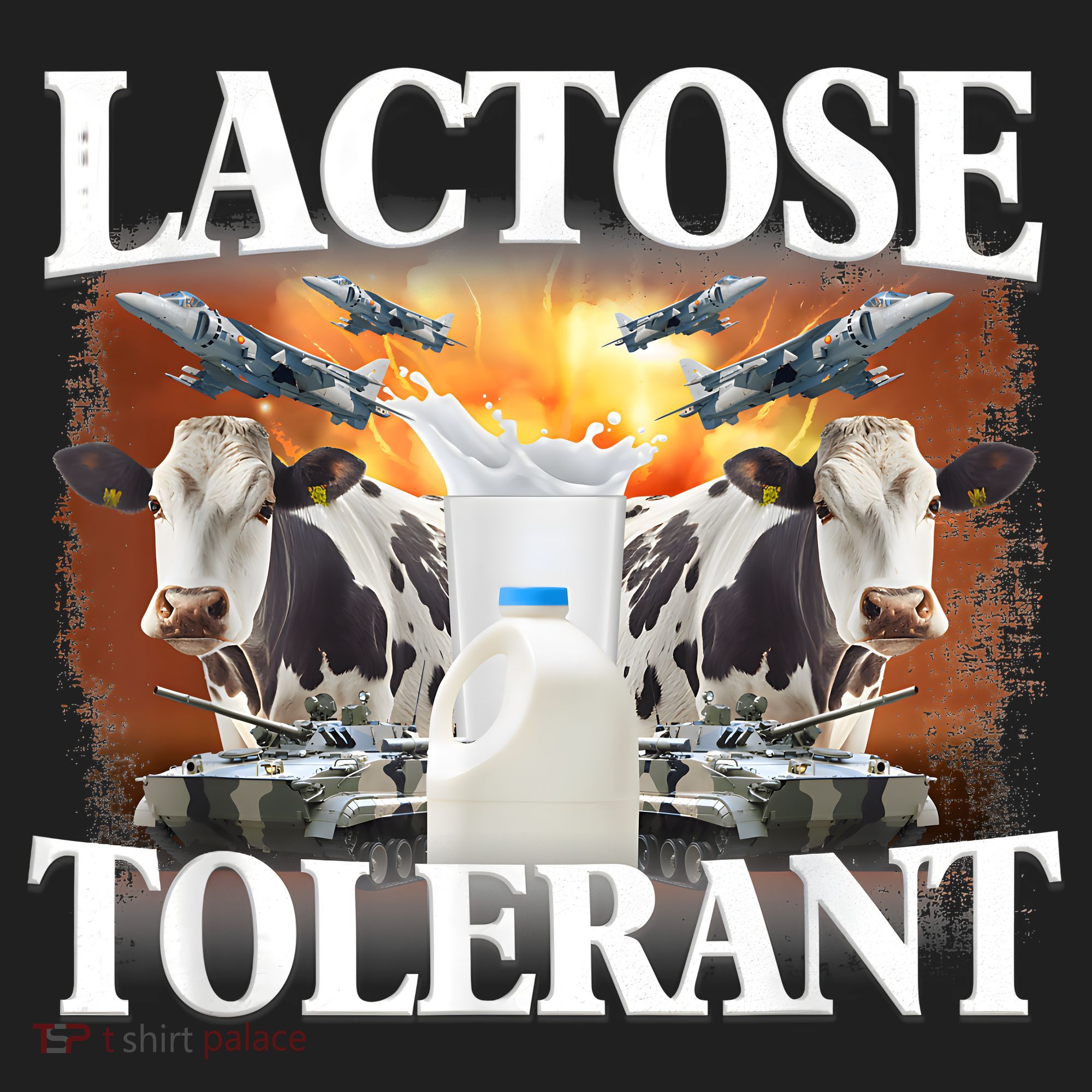 Lactose Tolerant Funny Trending Meme Golf Towel