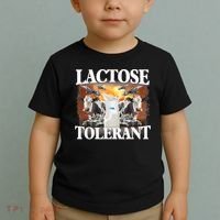 Lactose Tolerant Funny Trending Meme Toddler T-Shirt thumb 2