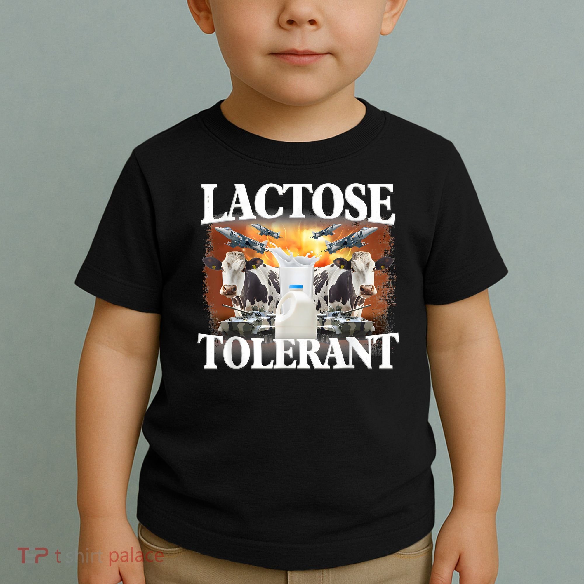 Lactose Tolerant Funny Trending Meme Toddler T-Shirt
