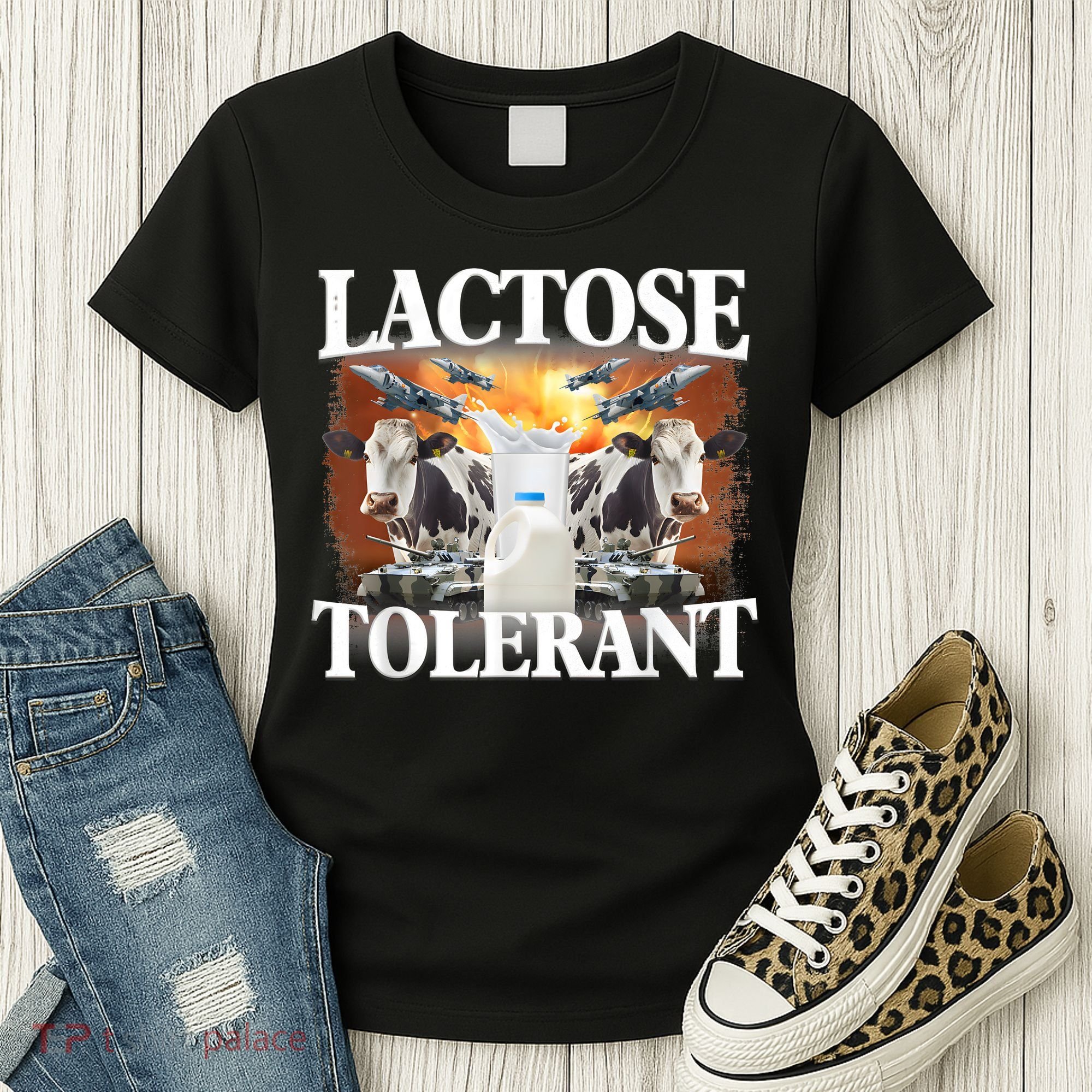 Lactose Tolerant Funny Trending Meme Women's T-Shirt