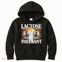 Lactose Tolerant Funny Trending Meme Kids Hoodie thumb 0