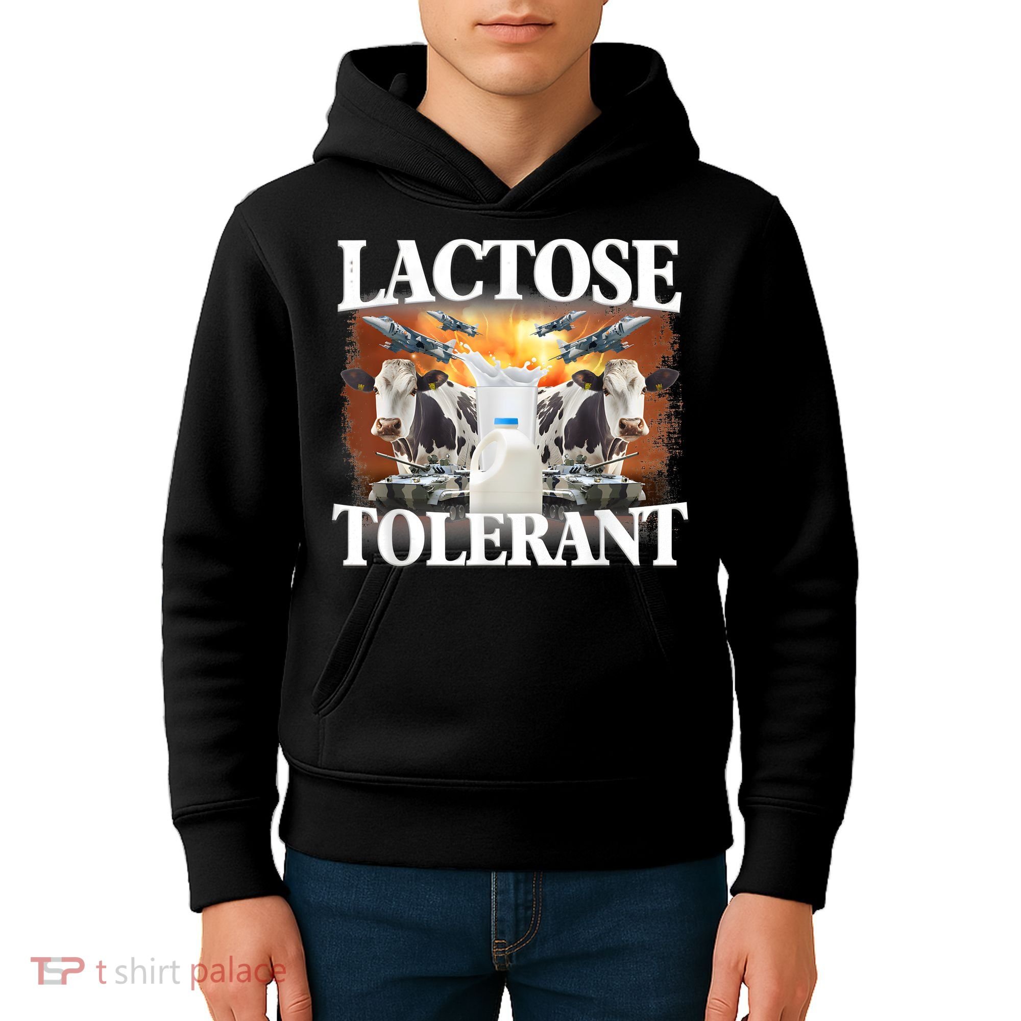 Lactose Tolerant Funny Trending Meme Kids Hoodie