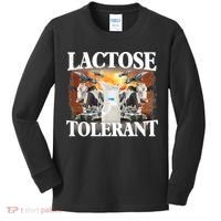 Lactose Tolerant Funny Trending Meme Kids Long Sleeve Shirt thumb 0