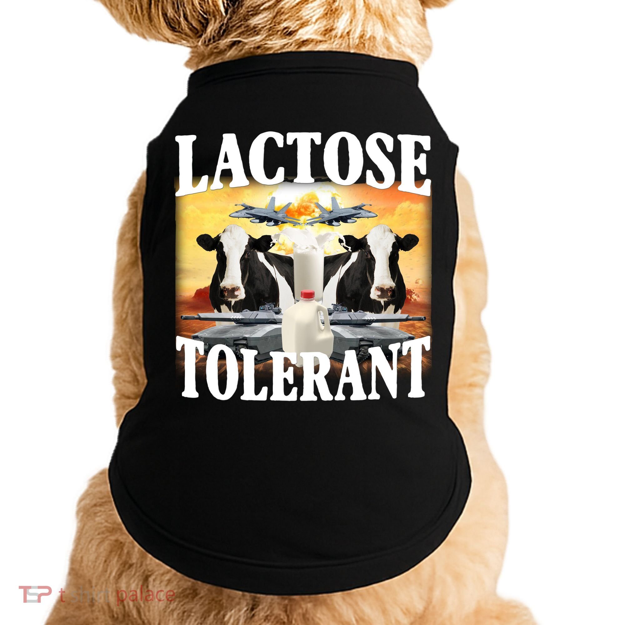Lactose Tolerant Funny Cow Doggie Tank