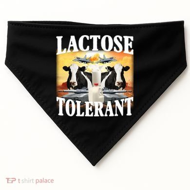 Lactose Tolerant Funny Cow USA-Made Doggie Bandana
