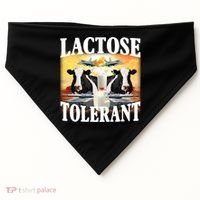 Lactose Tolerant Funny Cow USA-Made Doggie Bandana thumb 0