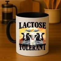 Lactose Tolerant Funny Cow Coffee Mug thumb 4