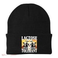 Lactose Tolerant Funny Cow Beanie thumb 0