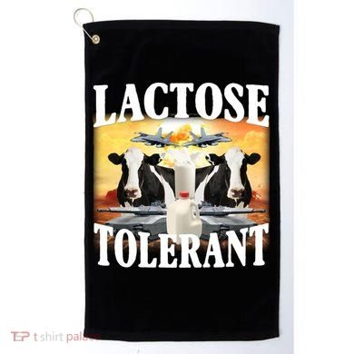 Lactose Tolerant Funny Cow Golf Towel