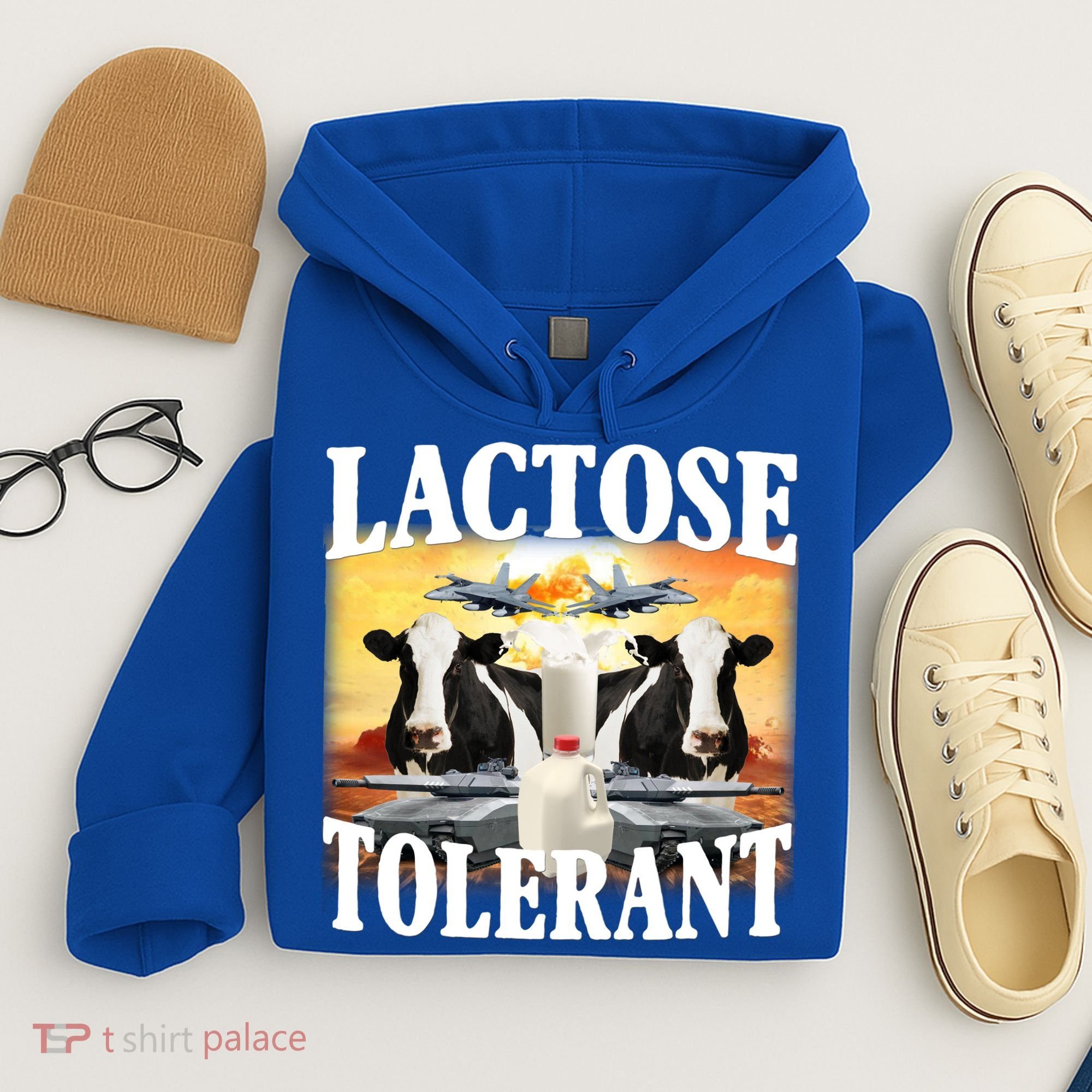 Lactose Tolerant Funny Cow Hoodie