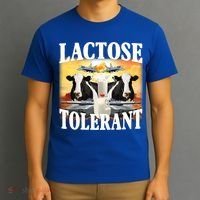 Lactose Tolerant Funny Cow T-Shirt thumb 3