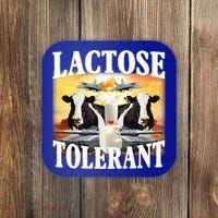 Lactose Tolerant Funny Cow Coaster thumb 0