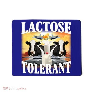 Lactose Tolerant Funny Cow Mousepad