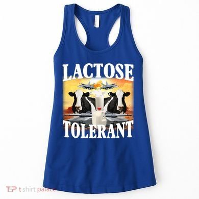 Lactose Tolerant Funny Cow Women's Tank Top