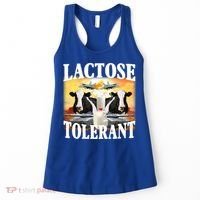 Lactose Tolerant Funny Cow Women's Tank Top thumb 0