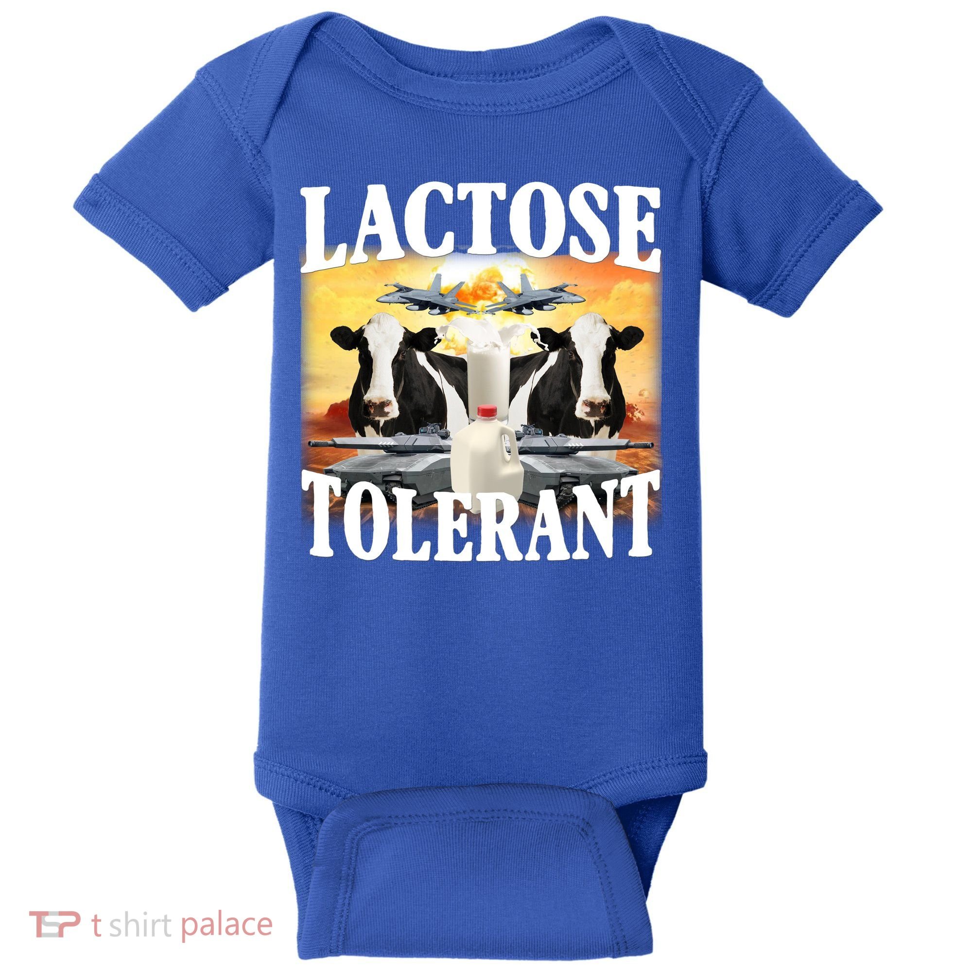 Lactose Tolerant Funny Cow Baby Bodysuit