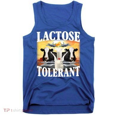 Lactose Tolerant Funny Cow Tank Top