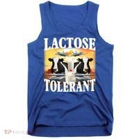 Lactose Tolerant Funny Cow Tank Top thumb 0