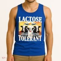 Lactose Tolerant Funny Cow Tank Top thumb 3