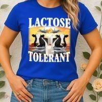 Lactose Tolerant Funny Cow Women's T-Shirt thumb 2