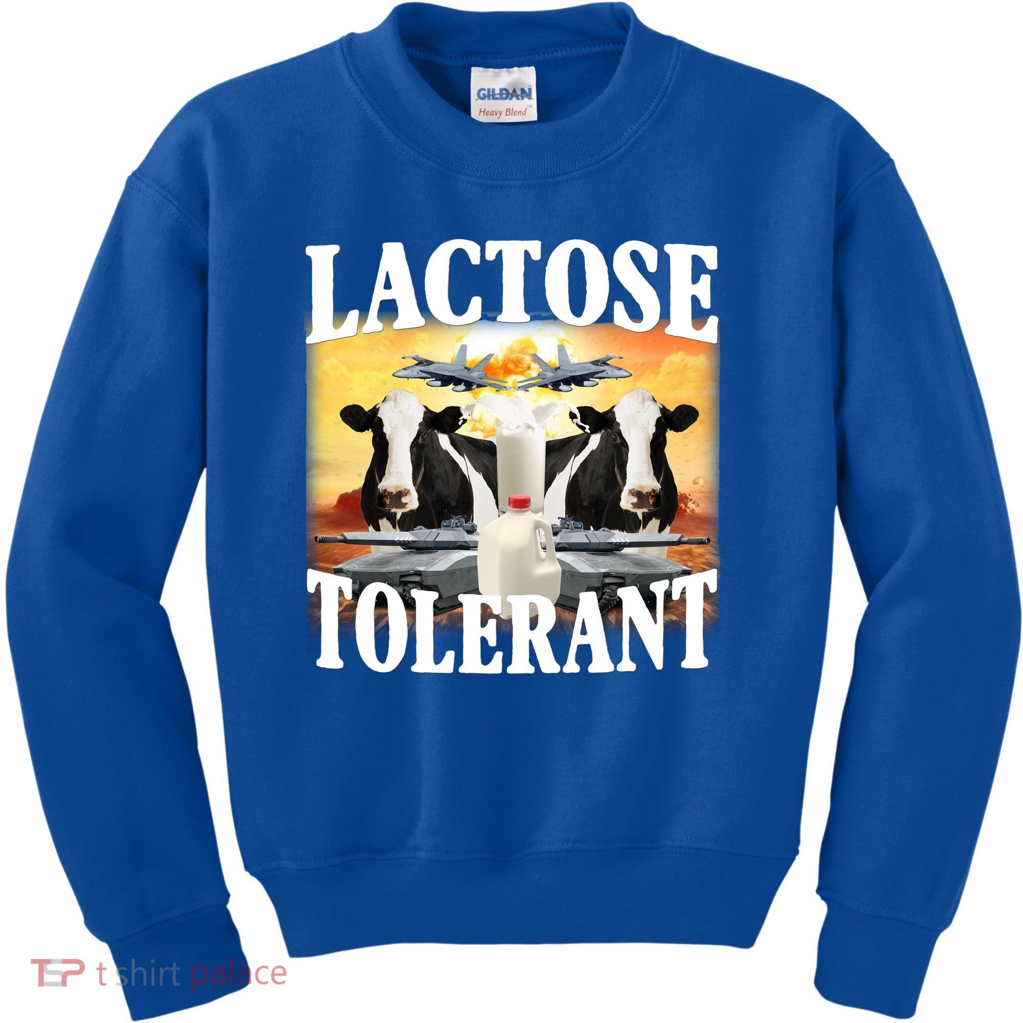 Lactose Tolerant Funny Cow Kids Sweatshirt