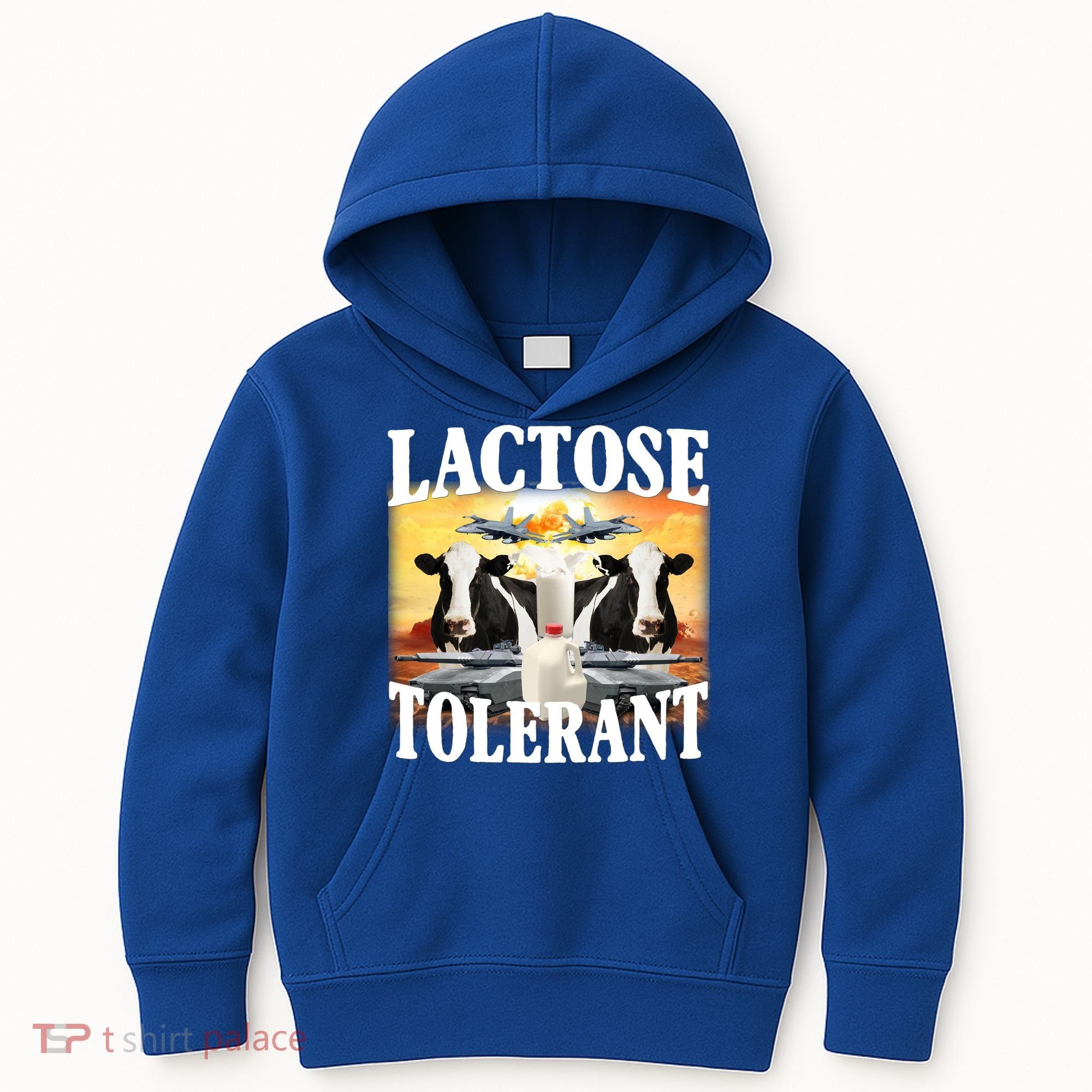 Lactose Tolerant Funny Cow Kids Hoodie
