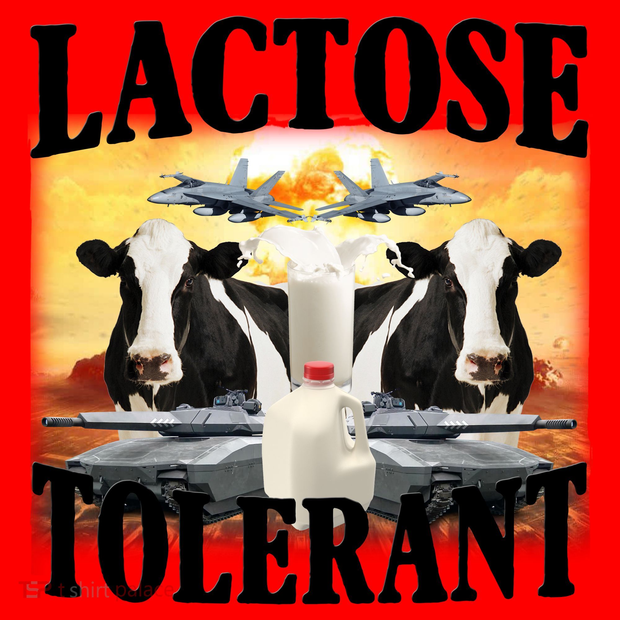Lactose Tolerant Funny Cow Santa Hat