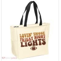 Lovin Those Friday Night Lights Football Tote Bag thumb 2