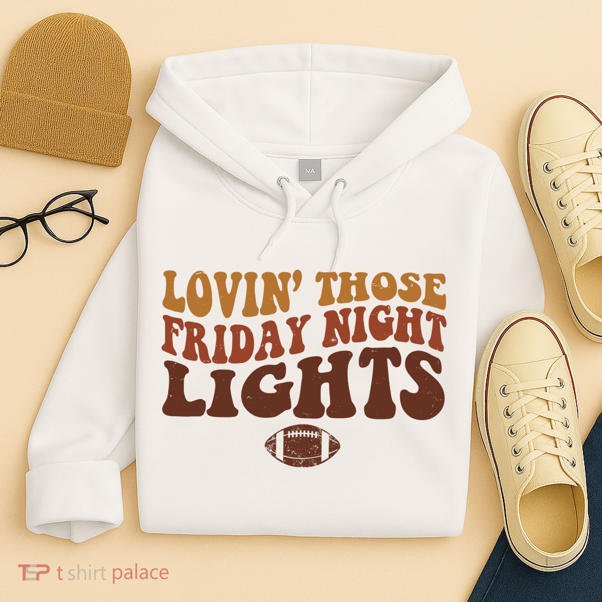 Lovin Those Friday Night Lights Football Hoodie