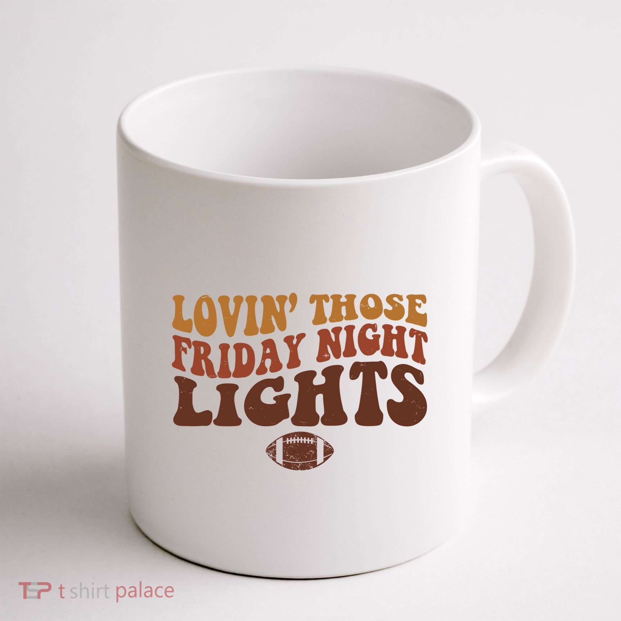 Lovin Those Friday Night Lights Football Coffee Mug