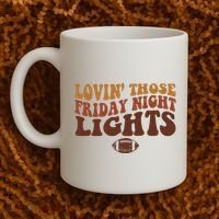 Lovin Those Friday Night Lights Football Coffee Mug thumb 2