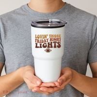 Lovin Those Friday Night Lights Football Tumbler thumb 2