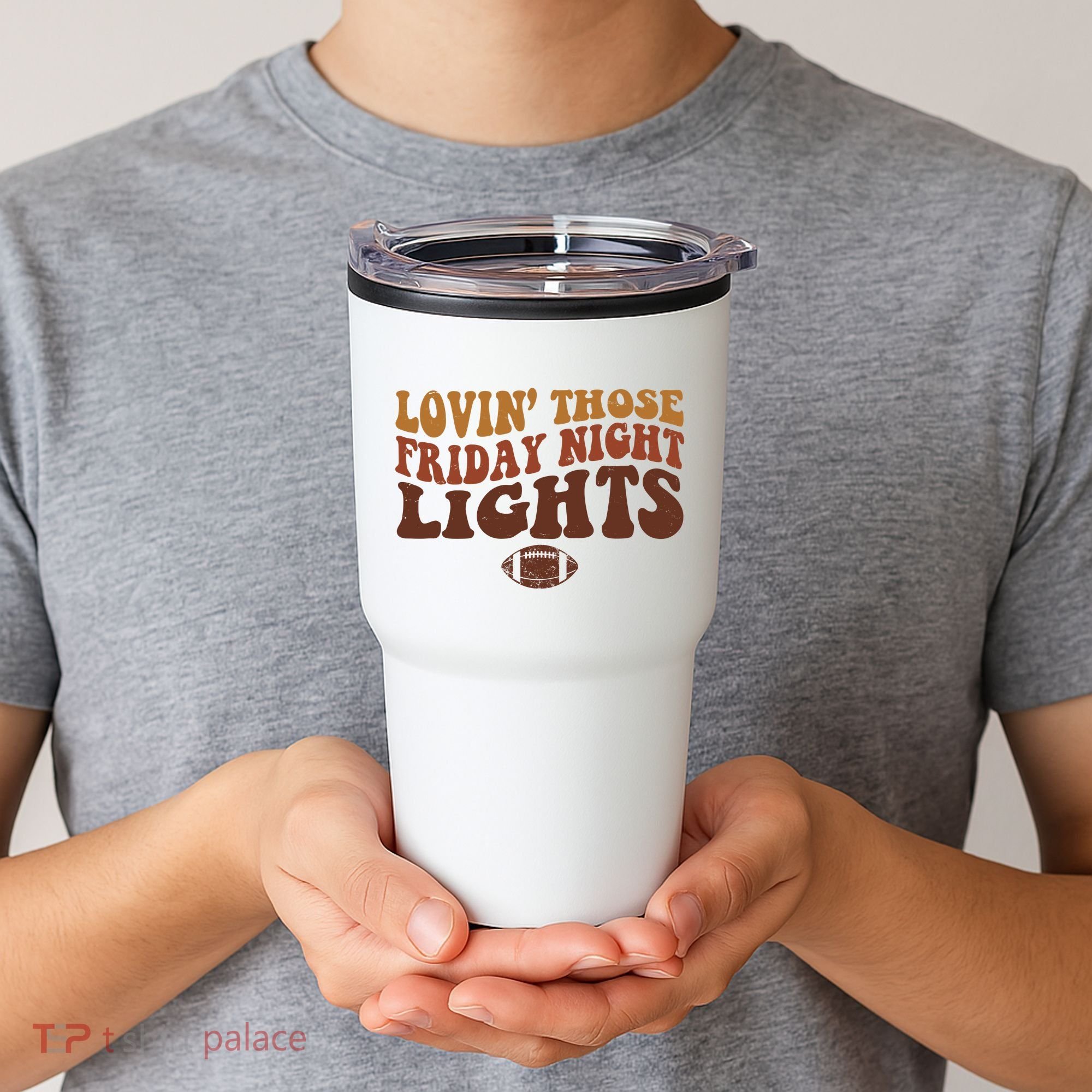 Lovin Those Friday Night Lights Football Tumbler