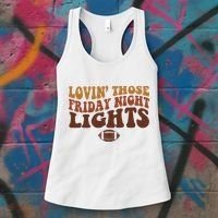 Lovin Those Friday Night Lights Football Women's Tank Top thumb 3