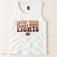 Lovin Those Friday Night Lights Football Tank Top thumb 2