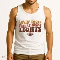 Lovin Those Friday Night Lights Football Tank Top thumb 3