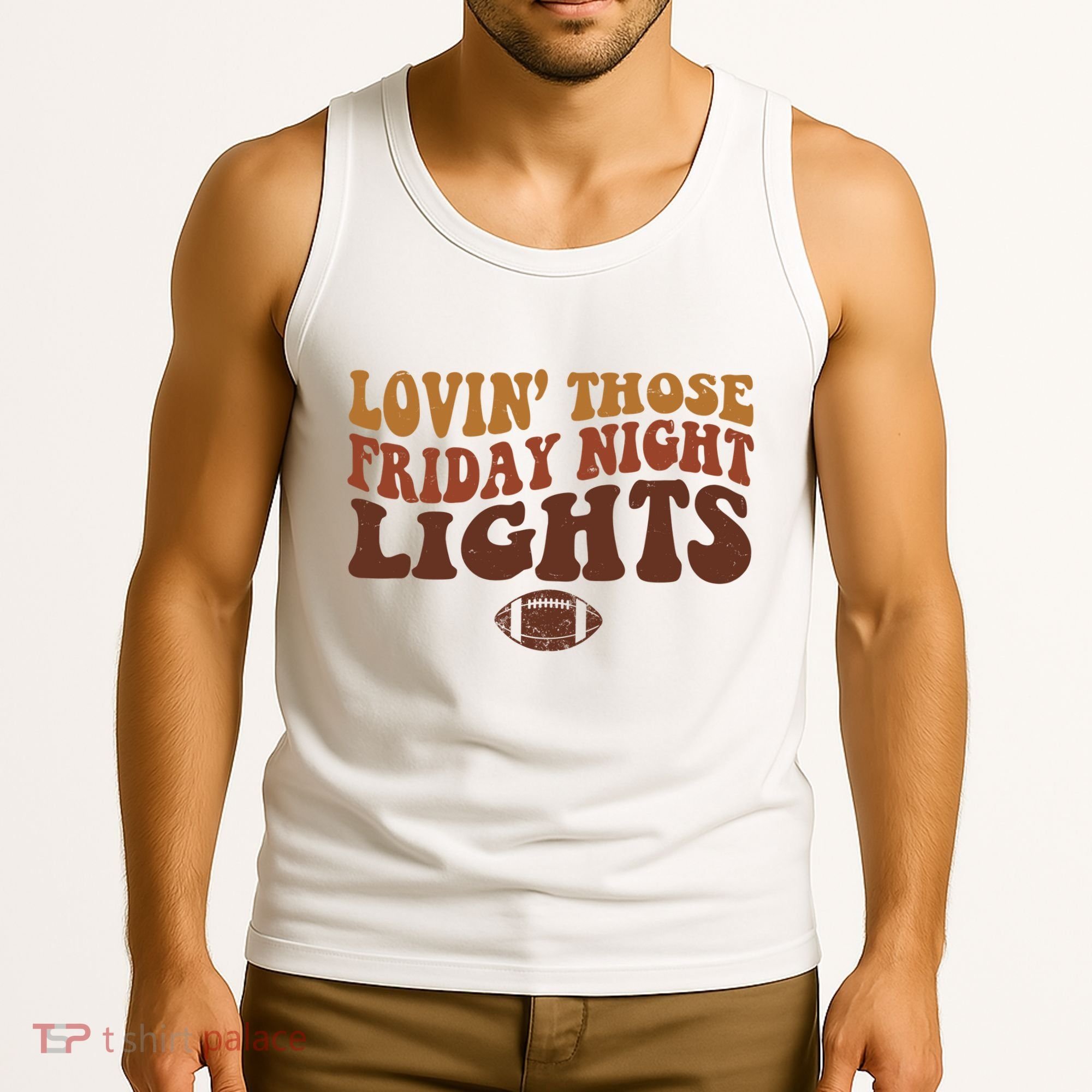 Lovin Those Friday Night Lights Football Tank Top